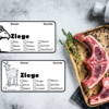 WUID.PIKERL Ziege, Aufkleber nebst Fleisch